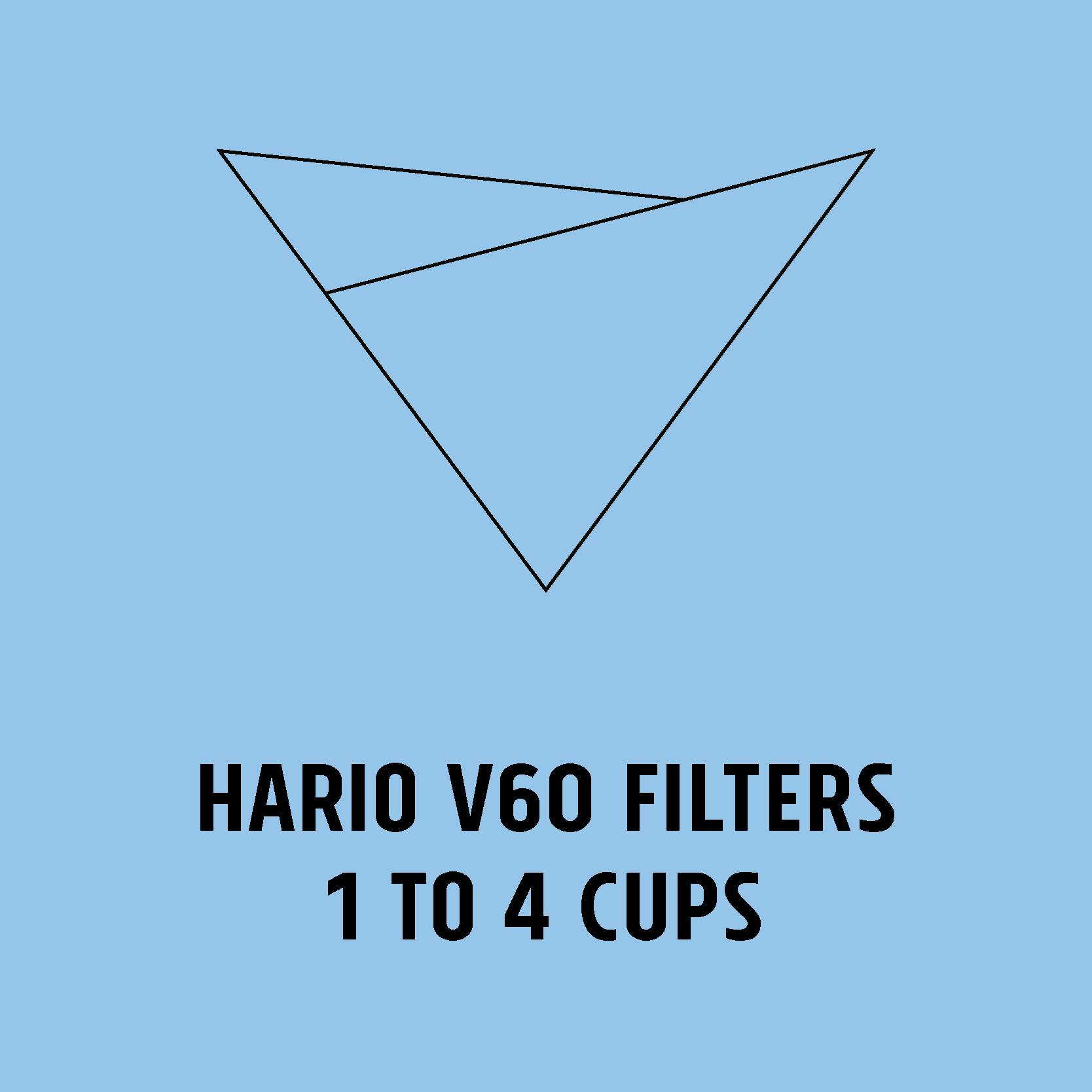Hario V60 filters - 1 to 4 cups