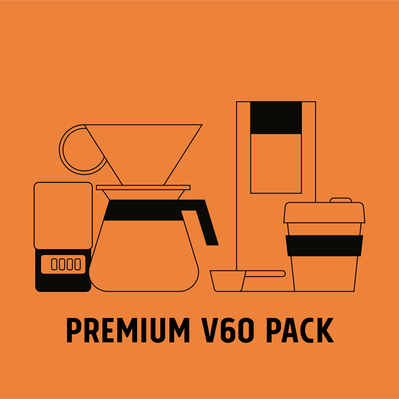Premium "brew ready" glass V60 pack